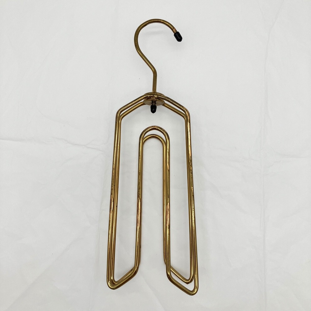 Mission Industries Accessory Hanger Tie Monarch 12.5in Brass Vintage MCM Swivel